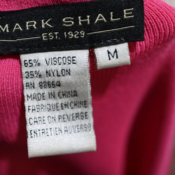 Mark Shale Hot Pink Sleeveless Braided Trim Tank Top Medium Vibrant Vintage Styl - Picture 11 of 12